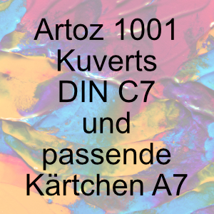 Artoz 1001 - Briefhülle DIN C7 und passende Kärtchen